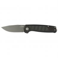SOG Terminus SJ 2.9" Clip Point Straight Edge, G10 and Carbon Fiber Handle, Cryo S35VN Steel, Titanium Nitride Finish, Black SOG Terminus SJ 2.9" Clip Point Straight Edge, G10 and Carbon Fiber Handle, Cryo S35VN Steel, Titanium Nitride Finish, Black
