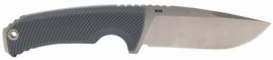 S.O.G Tellus FX 4.20" Fixed Clip Point Plain Stonewashed Cryo 440C Stainless Steel Blade, Wolf Gray Textured Green Handle, Blist - SOG17060243