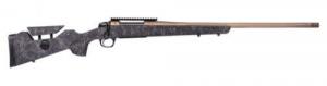 CVA Cascade LR Hunter Rifle, 6.5 Creedmoor, 22" 5/8x24 Threaded Barrel, Black with Smoke Bronze Web, 5 Rounds