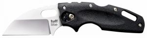 Cold Steel Tuff Lite 2.50" Folding Sheepsfoot Plain AUS-8A SS Blade, 3.50" Black Textured Griv-Ex Handle - CS20LTZ