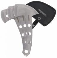 Cold Steel Throwing Axes 5" Plain 420 Stainless Steel Blade Set of 3 - CSTH50AX3PK