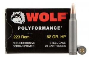 Wolf .223 Remington 62 Grain Jacketed Hollow Point - CASE - 22362HP Wolf .223 Remington 62 Grain Jacketed Hollow Point - CASE - 22362HP