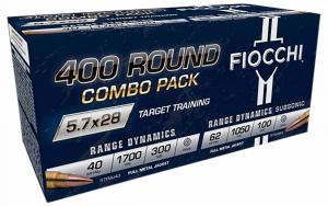 Fiocchi Hyperformance 5.7x28mm Full Metal Jacket 400rds *Combo Pack - 57COMSUB Fiocchi Hyperformance 5.7x28mm Full Metal Jacket 400rds *Combo Pack - 57COMSUB