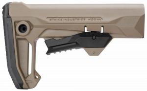 Strike Industries STRIKEESMOD2Flat Dark Earth MOD2 Rifle Stock Flat Dark Earth Polymer Compatible w/ AR Style Buffer Tubes - STRIKEESMOD2FDE