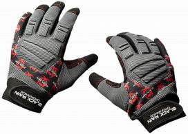 BRO Tactical-GLOVE-GRY/BLK/RD-M Tactical GLOVE B/G/R Medium - TACTGLOVEGRY/BLK/RD