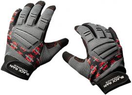Black Rain Ordnance TACTGLOVEGRY/BLK/RDXL Tactical Gloves Black/Gray/Red XL Velcro - 907