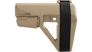 SB Tactical SBA5 Pistol Stabilizing Brace 5-Position Adjustable for AR-15 - FDE - SBA5X-02-SB