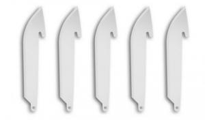 Drop-Point Replacement Blades 6-Pack-Stainless