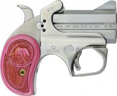 Bond Arms Mama Bear 357 Magnum/38 Special, 2.5" Barrel, Pink Wood, 2 Rounds - BAMB Bond Arms Mama Bear 357 Magnum/38 Special, 2.5" Barrel, Pink Wood, 2 Rounds - BAMB