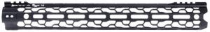 Odin Works F15MLO2 02 Lite M-LOK Forend-15.5" M-LOK, Black Aluminum, Mounting Hardware Included for AR-15 - 1240