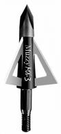 Muzzy 225MX33 MX-3 Broadhead 3-Blade Trocar Tip Anodized Aluminum Ferrule Blades 100 gr/3 Per Pack - 1080