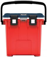Pelican 20Q5REDBLUWHT Personal Cooler Elite Red/White/Blue Polypropylene 20 QT - 611