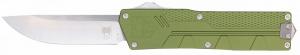 CobraTec Knives CTPRNEDGODG Paragon OTF Plain Satin VG-10 SS Blade Green Textured - 1001 CobraTec Knives CTPRNEDGODG Paragon OTF Plain Satin VG-10 SS Blade Green Textured - 1001