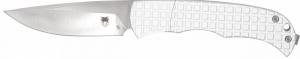 CobraTec Knives Cyclone Hidden Release 3" OTF Plain Satin D2 Steel Blade, 4" White Aluminum Handle - CTCLNHRSIL CobraTec Knives Cyclone Hidden Release 3" OTF Plain Satin D2 Steel Blade, 4" White Aluminum Handle - CTCLNHRSIL