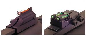 TruGlo Magnum Gobble Dot Pro Black | Red Fiber Optic Front Sight Green Fiber Optic Rear Sight - TG944A