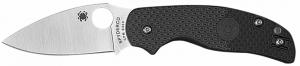 Spyderco C123PBK Sage 5 Lightweight Alzheimer's 3" Folding Plain Satin CPM S30V SS Blade, Black Textured FRN Handle - 260