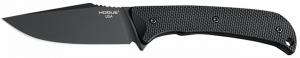 Hogue Extrak 3.30" Fixed Clip Point Plain Black Cerakote CPM M4 Tool Steel Blade, Black Textured G10 Scales Handle - 131