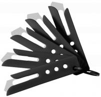 Hogue 35880 Expel Blade Guard Black Nylon Includes 5 #60 High Carbon Steel Blade, 5 Guards & 1 Key Ring - 131 Hogue 35880 Expel Blade Guard Black Nylon Includes 5 #60 High Carbon Steel Blade, 5 Guards & 1 Key Ring - 131