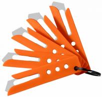 Hogue Expel Blade Guard Orange,#60 High Carbon Steel Blade, 5 Guards, 1 Key Ring - 35884