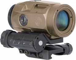 Sig Sauer Electro-Optics SOJ3M011 Juliet3-Micro Magnifier Flat Dark Earth 3x 22 mm 90 Degree Push Button Flip-to-side Mount - 789 Sig Sauer Electro-Optics SOJ3M011 Juliet3-Micro Magnifier Flat Dark Earth 3x 22 mm 90 Degree Push Button Flip-to-side Mount - 789
