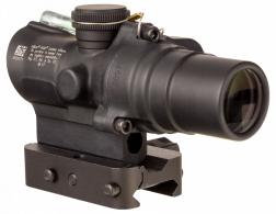 Trijicon Compact TA44-C-400329 Matte Black Anodized 1.5x16mm Illuminated Green Circle w/Dot Reticle - TA44-C-400329