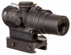 Trijicon TA44-C-400330 Matte Black Anodized 1.5x16mm Illuminated Red Circle w/Dot Reticle - TA44-C-400330