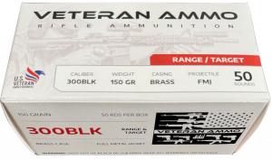 Hyperion Munitions HMBX300Black15050 Veteran Ammo .300 Black 150 gr Full Metal Jacket 50 Per Box/10 Case - HMBX300BLK15050