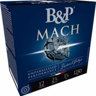 B&P Mach Professional Handicap Shotshells 12ga 2-3/4" 1oz 1250 fps #8 25/ct - 12B1F2L8 B&P Mach Professional Handicap Shotshells 12ga 2-3/4" 1oz 1250 fps #8 25/ct - 12B1F2L8
