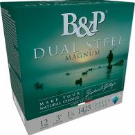 B&p Ammunition Dual Steel 12 Gauge 3" 1 1/8 oz 2/3 Shot 10 Per Box/ 10 Case - 12B8DS23