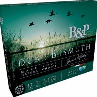 B&p Ammunition Dual Bismuth 12 Gauge 2.75" 1 1/5 oz Bismuth 3/4 Shot 10 Per Box/ 10 Case - 12B5DB43