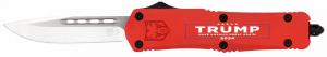 CobraTec Knives FS-3 Trump 2024 Medium OTF Drop Point Knife - MTRP24REDDNS
