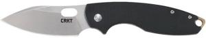 CRKT 5317D2 Pilar III 2.97" Folding Plain Stonewashed D2 Steel Blade, Black Textured G10 Handle - 395