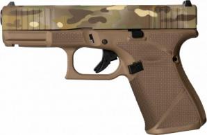Glock Flat Dark Earth G19 Gen5 MOS Compact Frame 9mm 15+1 4.02" GMB Barrel, MOS Cut/Serrated Steel Slide - PA195S204MOSNMCFDE