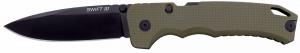 Cold Steel Swift III EDC 4" Folding Plain Black PVD CPM M4 Steel Blade, OD Green Textured G10 Handle, Presentation Box - CSFL40AT