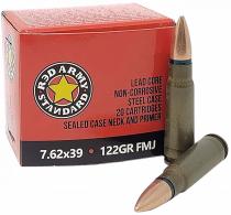 Red Army Standard AM3420 Rifle 7.62x39mm 122gr Full Metal Jacket 20 Per Box/50 Case - 776