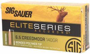 Sig Sauer E65CMPH14020 Platinum Hunter 6.5Creedmoor 140gr Bonded Polymer Tip 20 Per Box/10 Case - 51