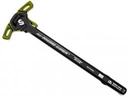 Lead & Steel Llc LS-CHODE-ODG Charging Handle AR-15/M16 OD Green Type 3 Hard Anodize 7075-T6 Aluminum - 1249