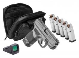 Springfield Armory Hellcat Micro Compact 9mm, 3" Barrel, Black, Gear Up Package, 11rd(4) 13rd(1) Magazines - HC9319BOSPGU24 Springfield Armory Hellcat Micro Compact 9mm, 3" Barrel, Black, Gear Up Package, 11rd(4) 13rd(1) Magazines - HC9319BOSPGU24