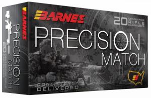 Barnes Bullets Precision Match 223Rem 77gr Match Burner OTM BT 20 Per Box/10 Case - 32018