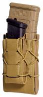 High Speed Gear 24DD00CB TACO Gen 2 Double Decker Coyote Brown Nylon MOLLE Compatible w/ Rifle/Pistol - 1018