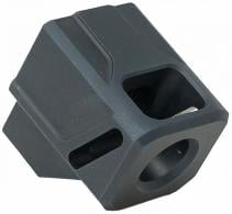 Faxon Firearms FFPACOMPDSG01 EXOS-513 Compensator Black Nitride 6061 Aluminum 1/2"x28 Threads 1.10" OAL Compatible w/ For Glock - 1217 Faxon Firearms FFPACOMPDSG01 EXOS-513 Compensator Black Nitride 6061 Aluminum 1/2"x28 Threads 1.10" OAL Compatible w/ For Glock - 1217