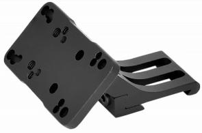 Warne Red-Dot Riser 45 Degree Offset Reflex Black Anodized Right Hand - 6110MR