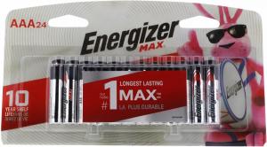 Rayovac E92BP24E4 AAA Max Black/Silver 1.5V Alkaline Qty (24) Single Pack - 111