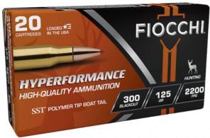 Fiocchi Hyperformance 300 Blackout 125gr Super Shock Tip 20rd Box - 300BLKH20 Fiocchi Hyperformance 300 Blackout 125gr Super Shock Tip 20rd Box - 300BLKH20