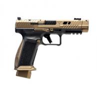 Canik TTI Combat 9mm 4.6" Optic Cut Slide, Bronze Cerakote, 10+1 - HG7864N