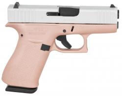 Glock G43X 9mm Sub-Compact 3.41 10R Barrel Silver/Rose Gold - UX4350204RGFCSS