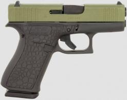 Glock G43X 9mm 3.41 10rd Black GMB Barrel Bayou Green Cerakote Front Rail/Serrated Steel Slide - PX4350204BAYOU Glock G43X 9mm 3.41 10rd Black GMB Barrel Bayou Green Cerakote Front Rail/Serrated Steel Slide - PX4350204BAYOU