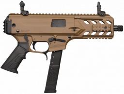 GForce Arms BLADE6 SA PST 9mm, 6" Barrel, Flat Dark Earth, Black, 33 Rounds - BLADE6FDE
