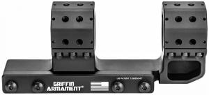 Griffin Armament SPRM Cantilever Mount 30mm Black 6061 T-6 Aluminum - GSMC193H30MM