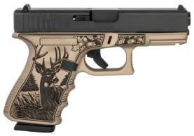Glock 19 Gen3 9mm Semi Auto Pistol - PI1950204TRPHYBUCK Glock 19 Gen3 9mm Semi Auto Pistol - PI1950204TRPHYBUCK
